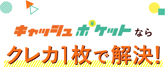 キャッシュポケットならクレカ1枚で解決！