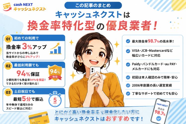 キャッシュネクストは利用して問題ない優良業者